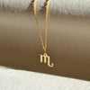 10k solid gold Scorpio zodiac sign pendant, Safran Collection