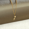 10k solid gold Sagittarius zodiac sign pendant, Safran Collection